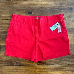 NWT Vineyard Vines Herringbone Every Day Short in red - size 14